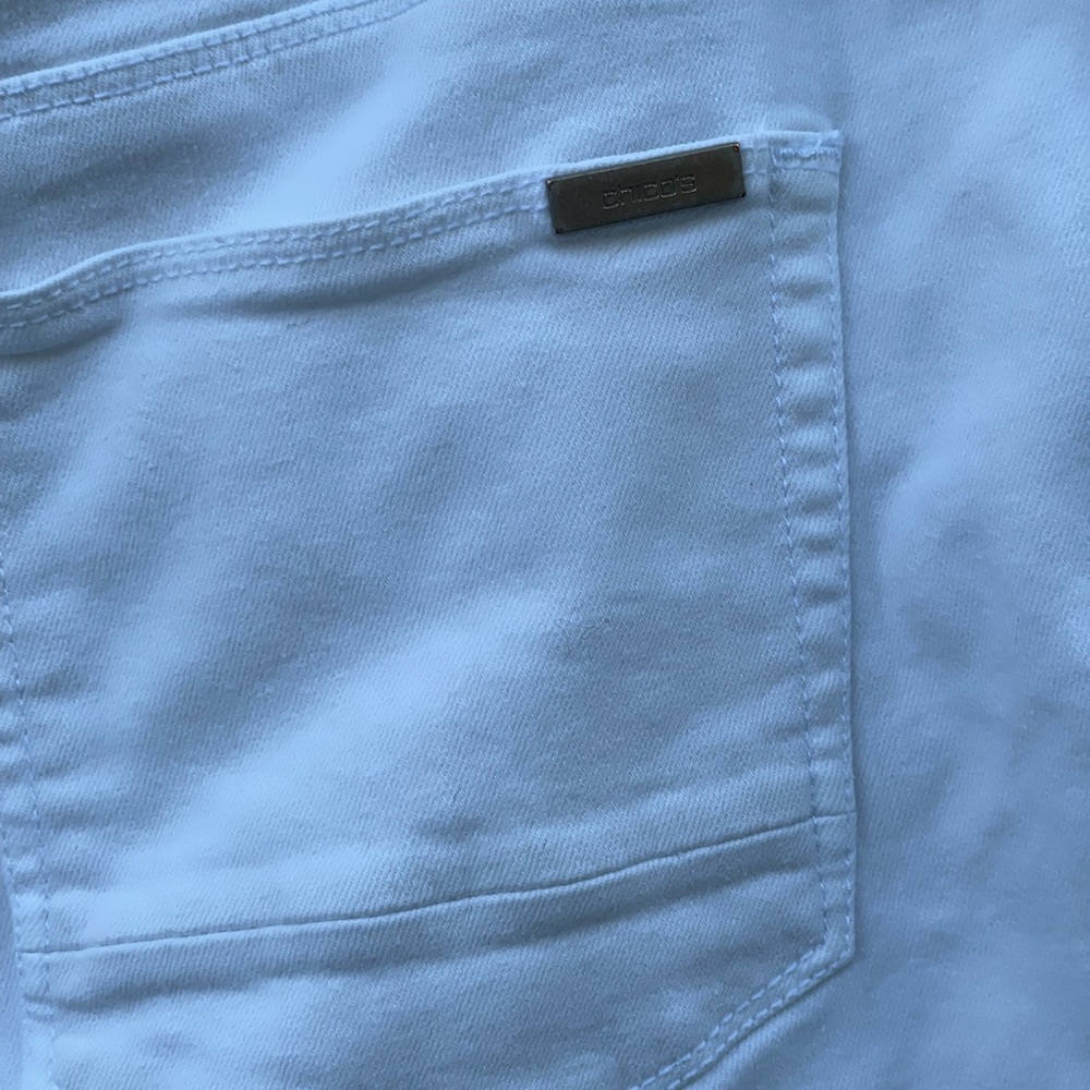 Chico’s So Slimming Girlfriend Crop White jeans size 2 - Picture 3 of 5